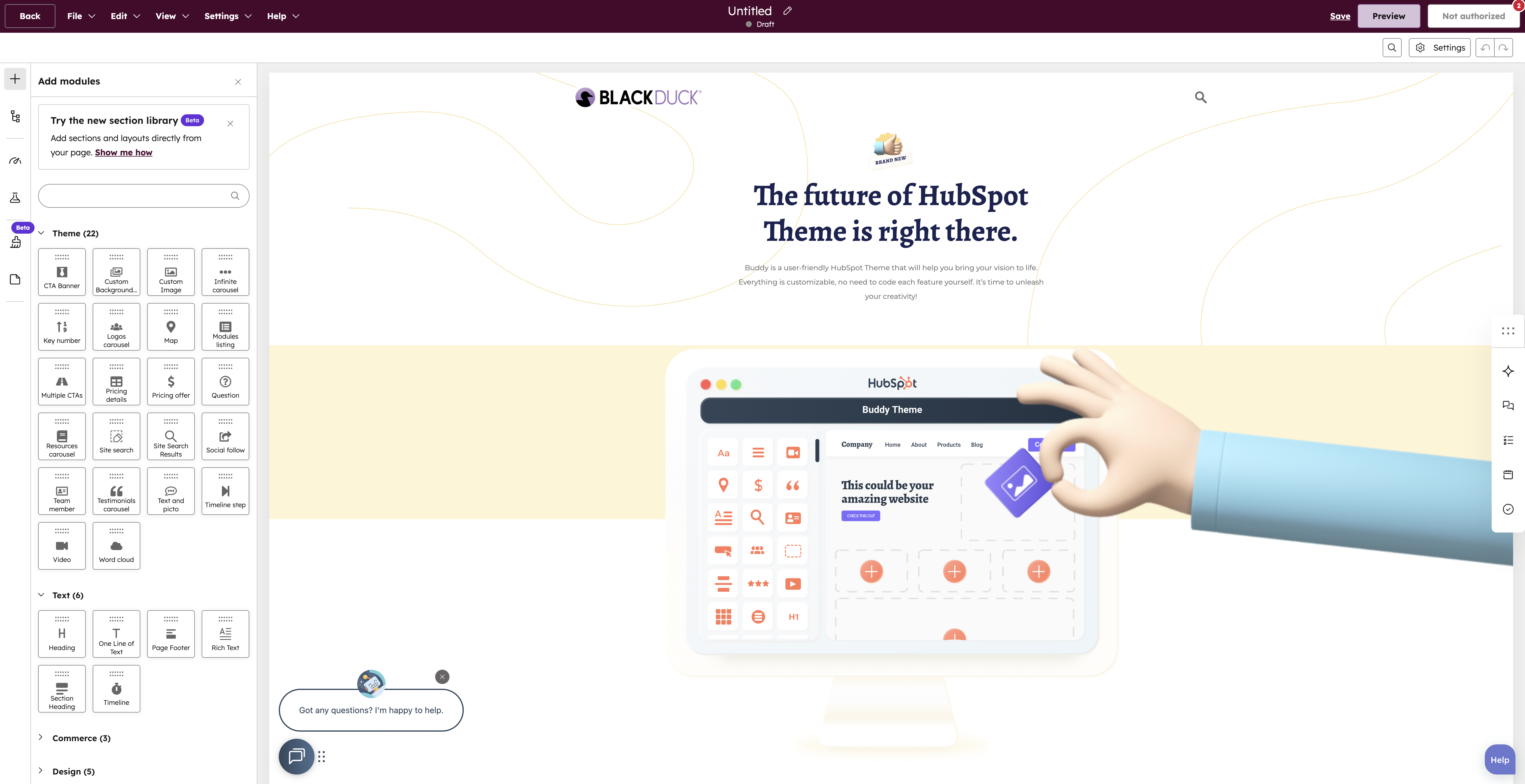 Landing pages